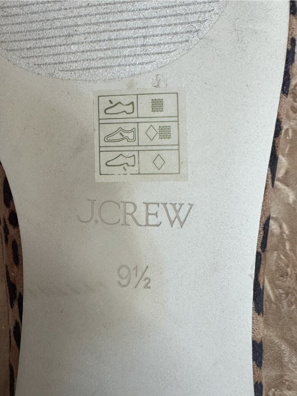 NEW J.Crew Leopard Print Tie Front Ballet Flats Slip On Mule 9.5 - Picture 8 of 9